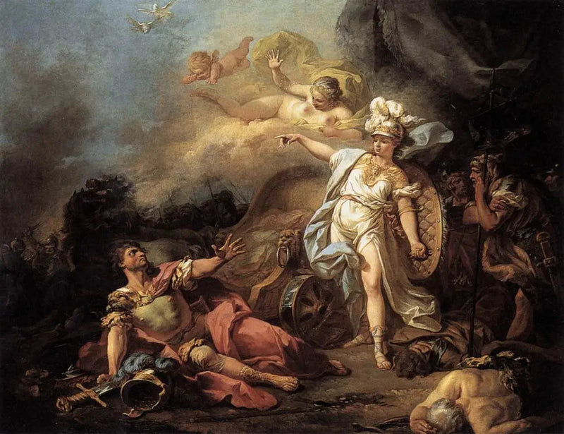 Combat de Mars contre Minerve - Jacques-Louis David