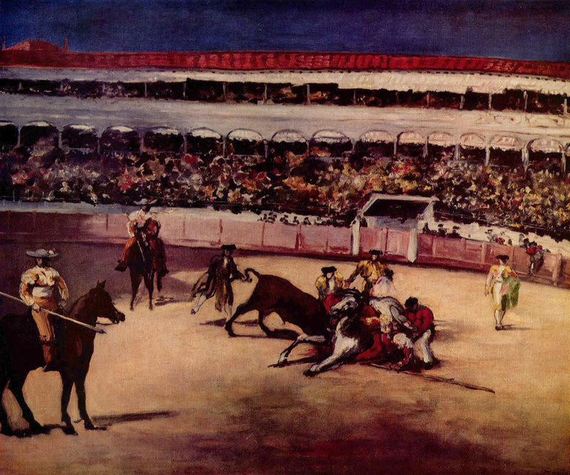 Combat de taureaux - Édouard Manet