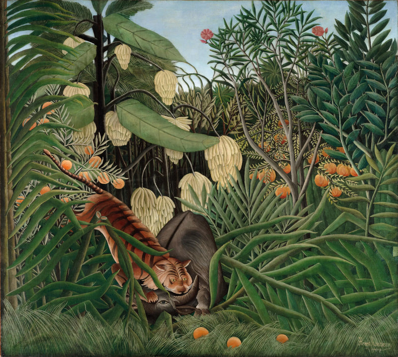 Combat de tigre et de buffle - Henri Rousseau