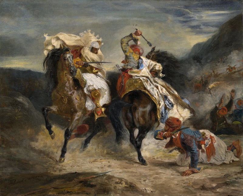 Combat du Giaour et Hassan - Eugène Delacroix