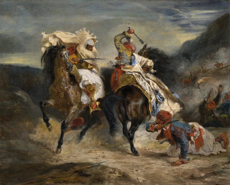 Combat du Giaour et Hassan - Eugène Delacroix