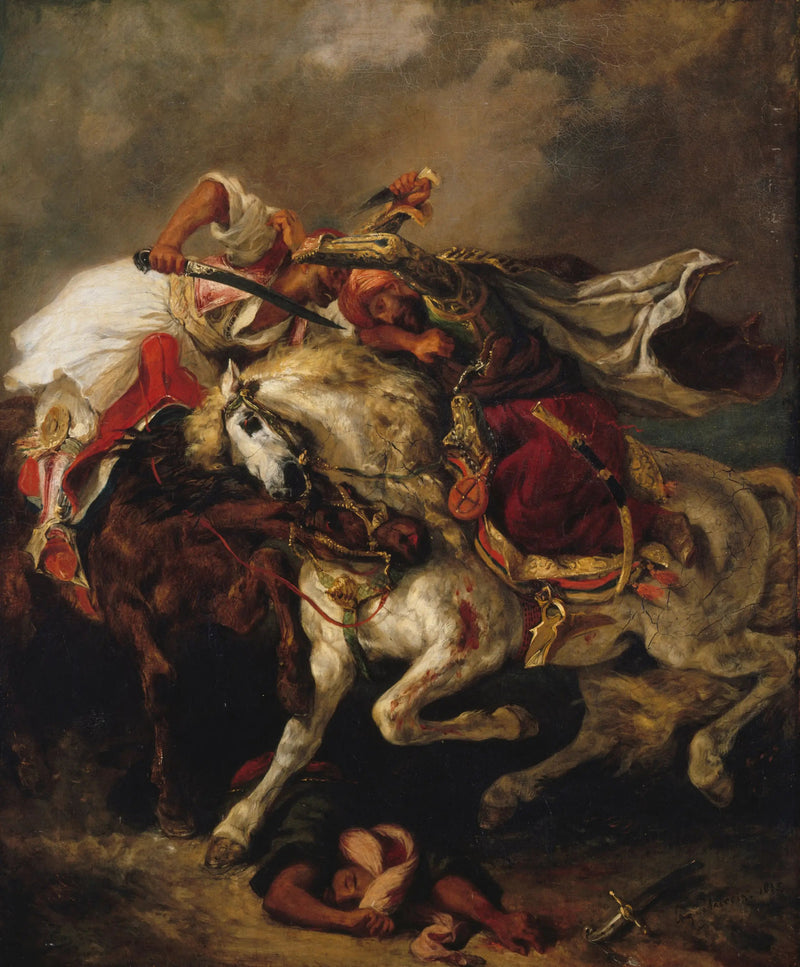 Combat du Giaour et du Pacha - Eugène Delacroix