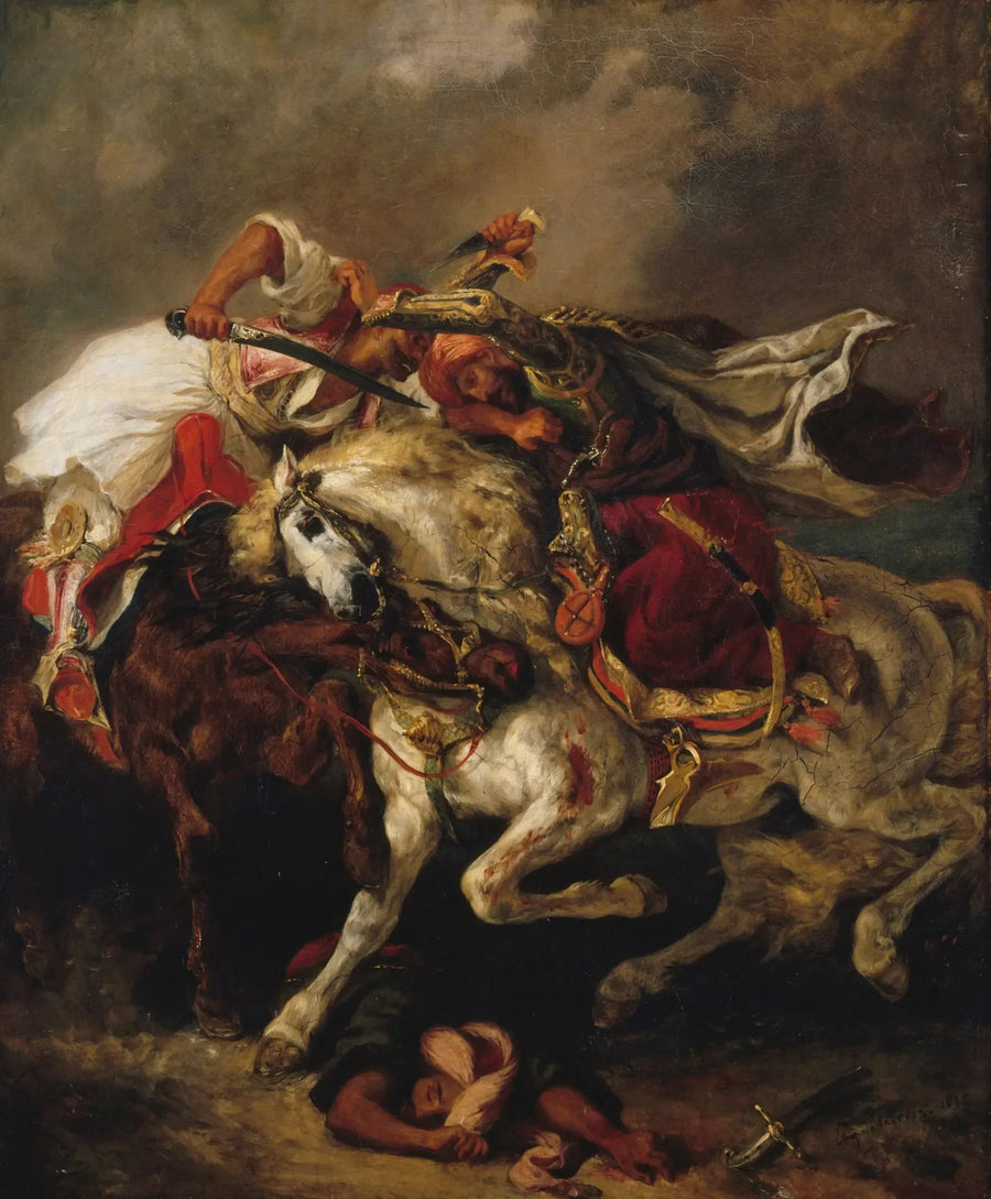 Combat du Giaour et du Pacha - Eugène Delacroix