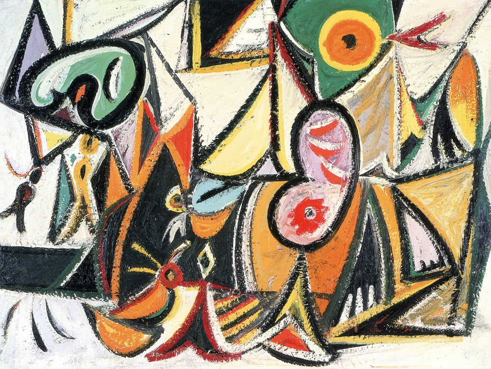 Combat énigmatique - Arshile Gorky