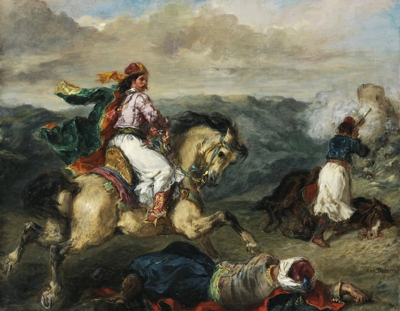 Combat entre Grecs et Turcs - Eugène Delacroix