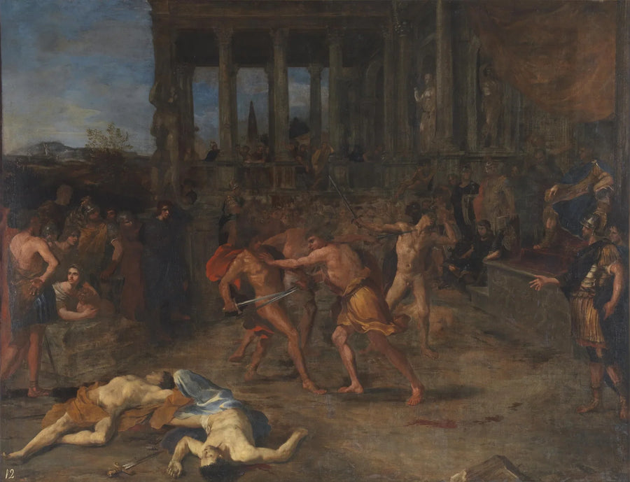 Combats de gladiateurs - Giovanni Lanfranco