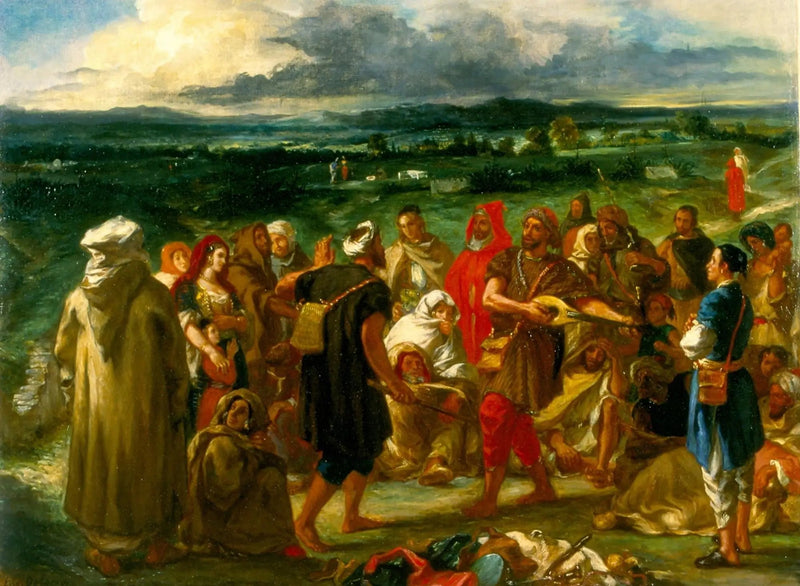 Comédiens ou bouffons arabes - Eugène Delacroix