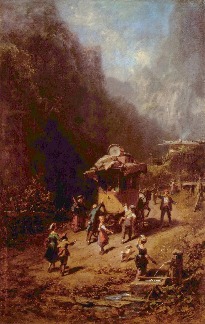 Compagnie des artistes ambulants - Carl Spitzweg