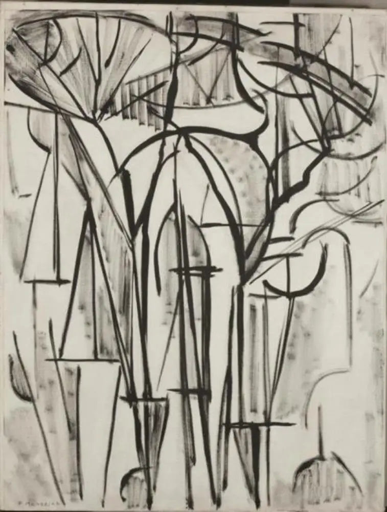 Composition arbres 1 (inachevé) - Piet Mondrian