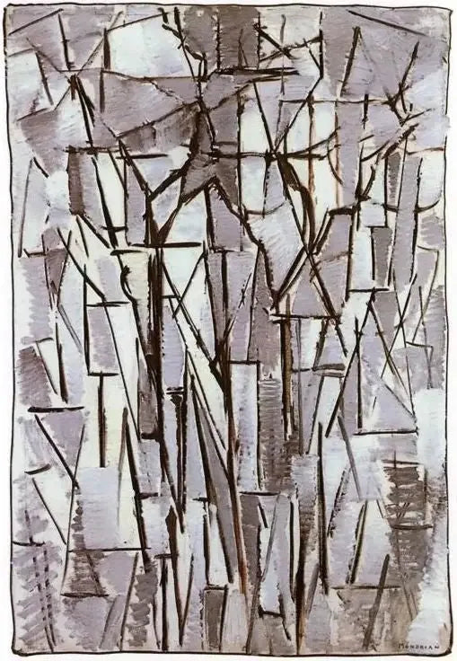 Composition Arbres II - Piet Mondrian