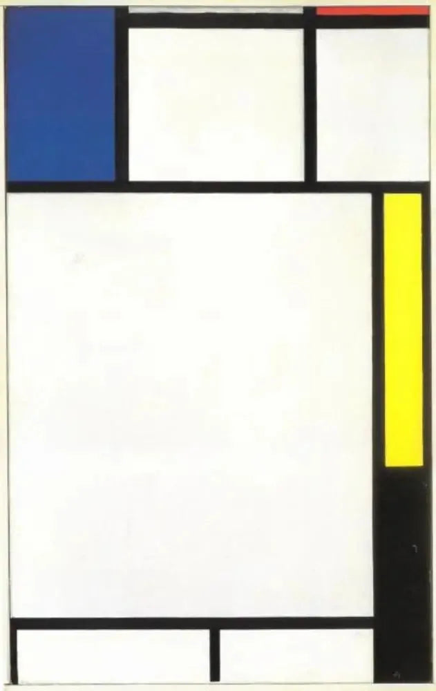Composition avec bleu, rouge, jaune et noir - Piet Mondrian