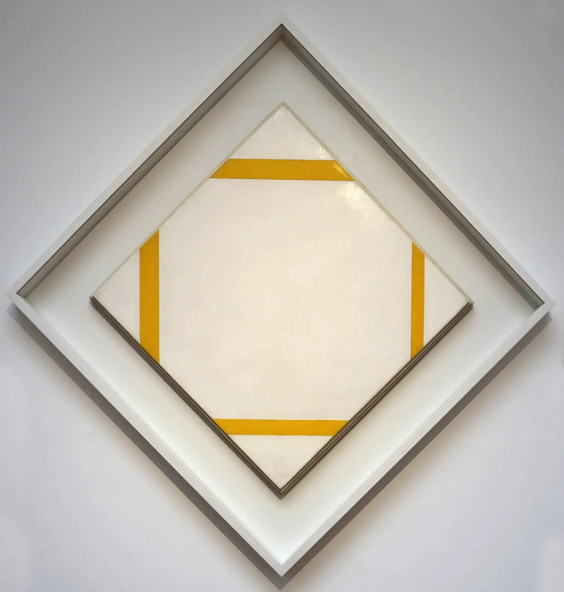 Composition avec des lignes jaunes - Piet Mondrian