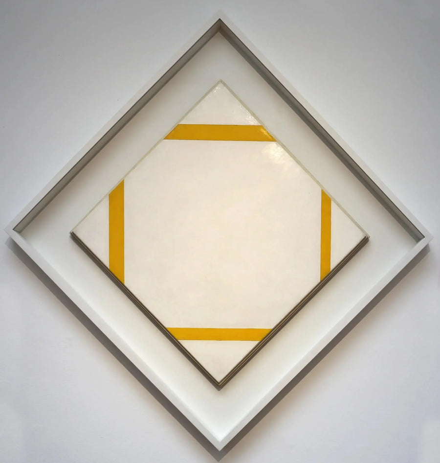 Composition avec des lignes jaunes - Piet Mondrian