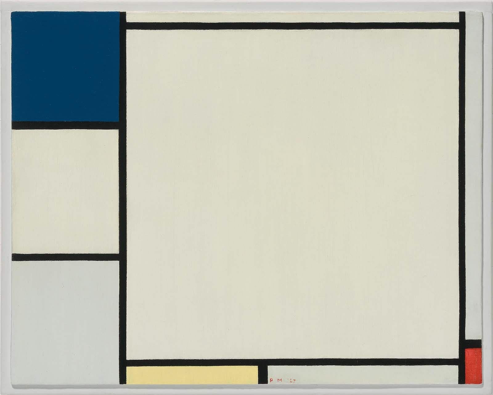Reproduction du tableau « Composition avec du bleu, du jaune et du rouge - Piet Mondrian » par Alpha Reproduction en peinture à l’huile