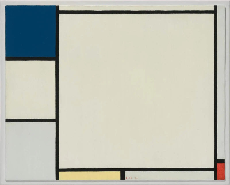 Composition avec du bleu, du jaune et du rouge - Piet Mondrian