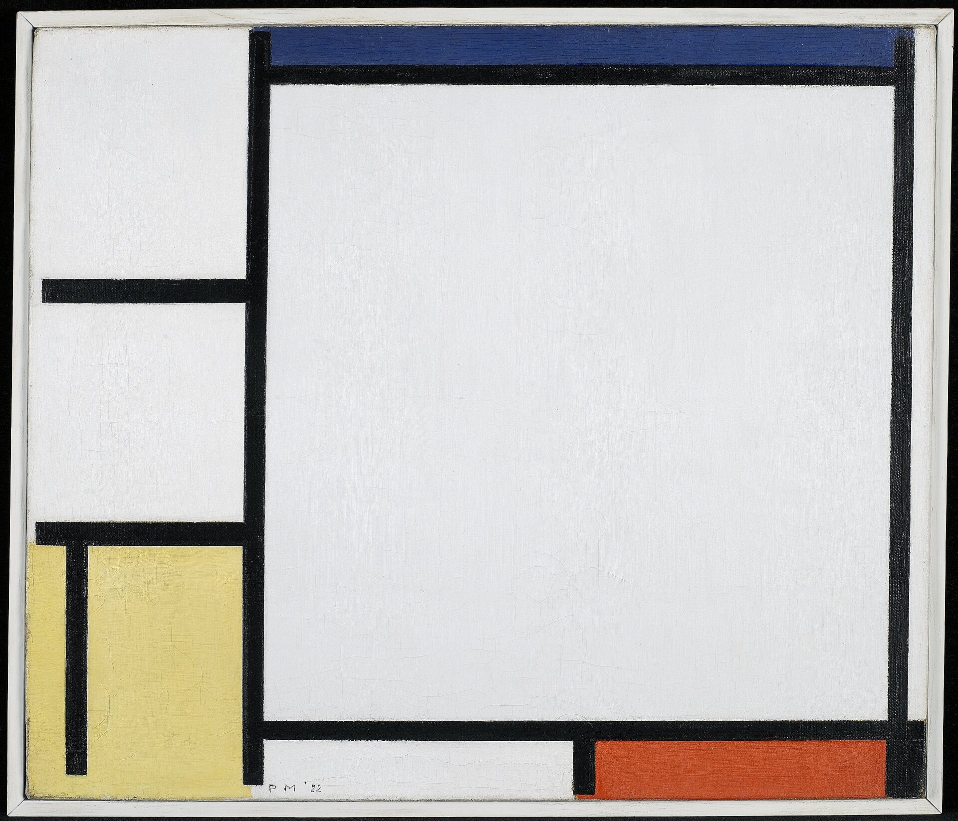 Composition avec du bleu, du rouge, du jaune et du noir - Piet Mondrian