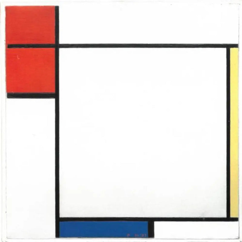 Composition avec du rouge, du jaune et du bleu - Piet Mondrian