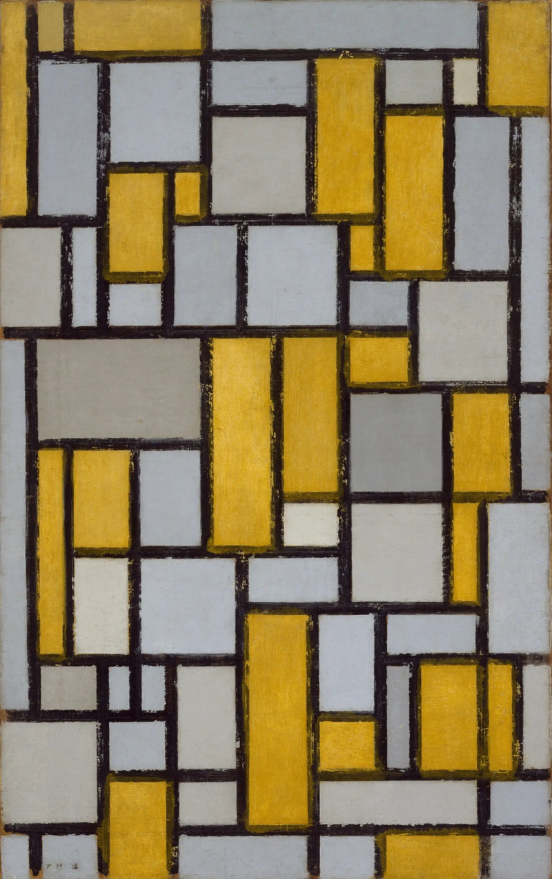 Composition avec grille 1 - Piet Mondrian