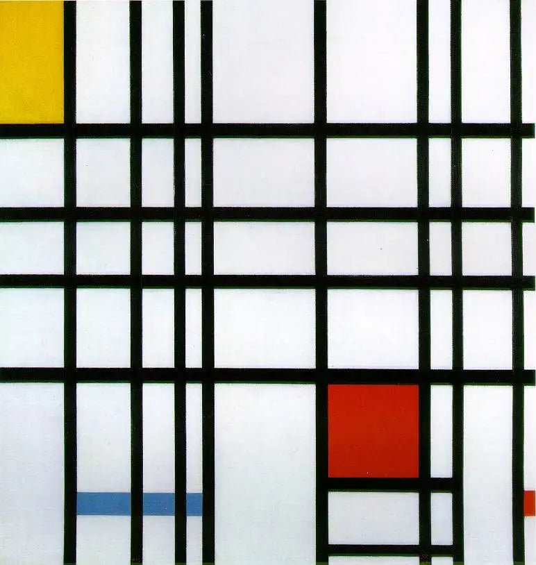 Composition avec jaune, bleu et rouge - Piet Mondrian