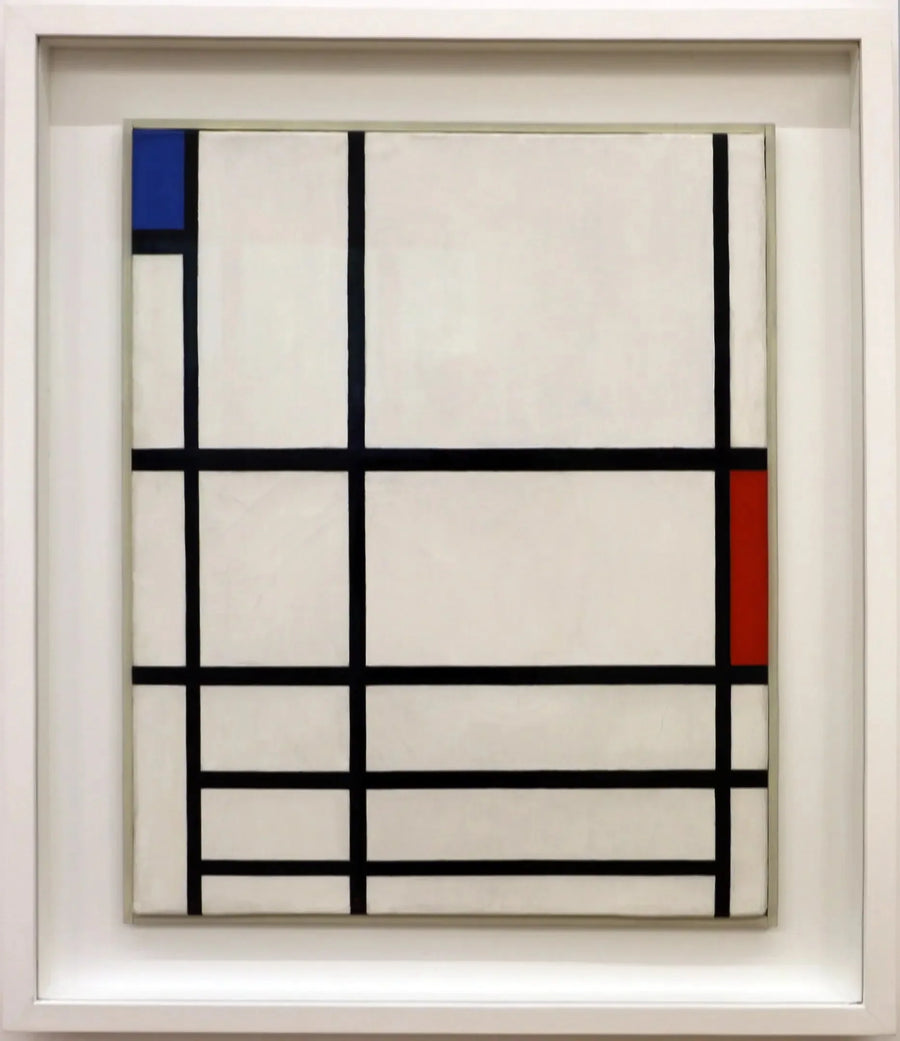 Composition en rouge, bleu et blanc II - Piet Mondrian