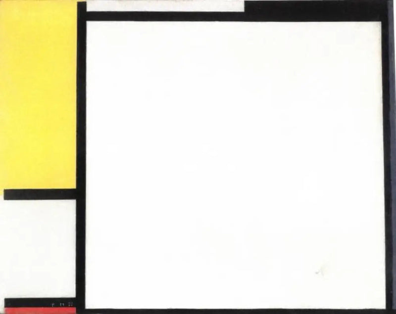 Composition en rouge, jaune et bleu - Piet Mondrian