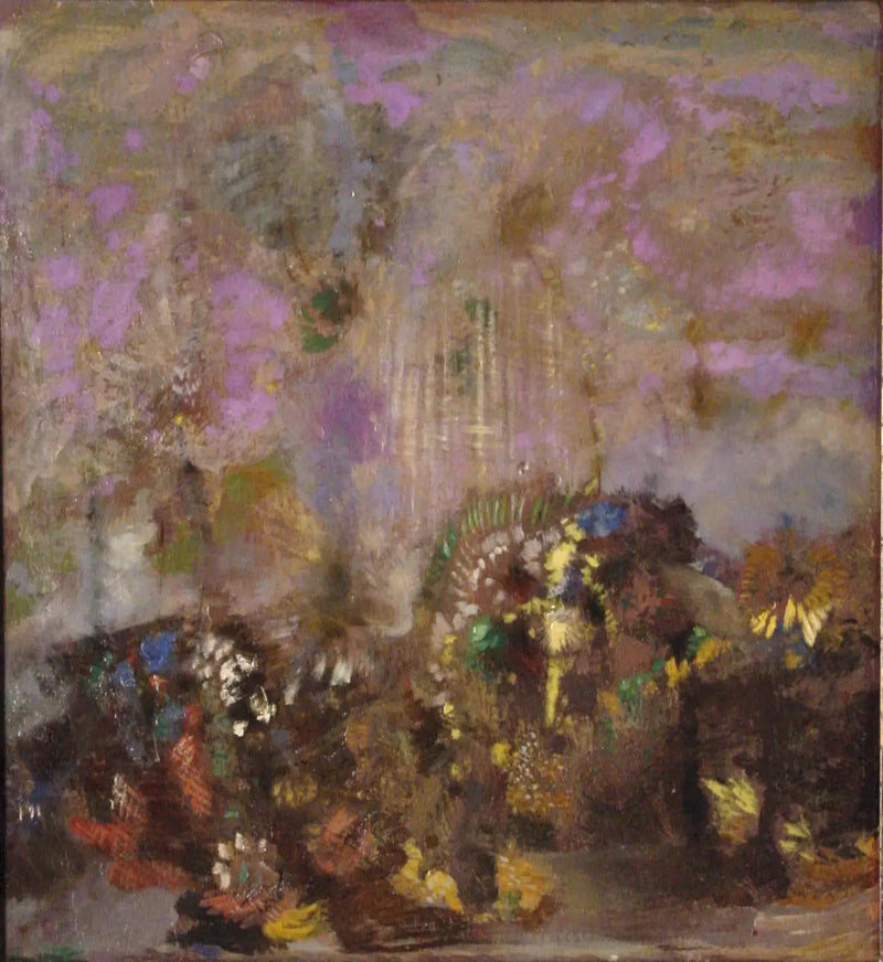 Composition, Fleurs - Odilon Redon