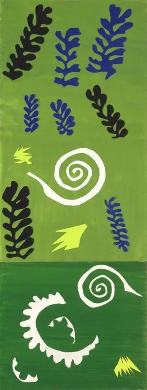 Composition fond vert - Henri Matisse