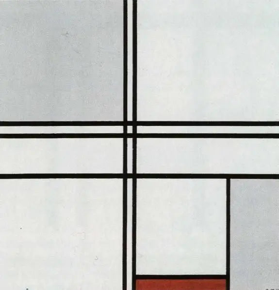 Composition (n° 1) Gris-Rouge - Piet Mondrian
