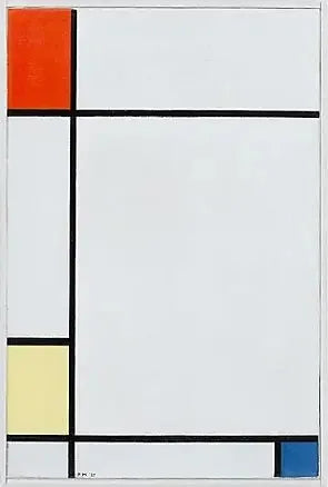 Composition n° III avec du rouge, du jaune et du bleu - Piet Mondrian