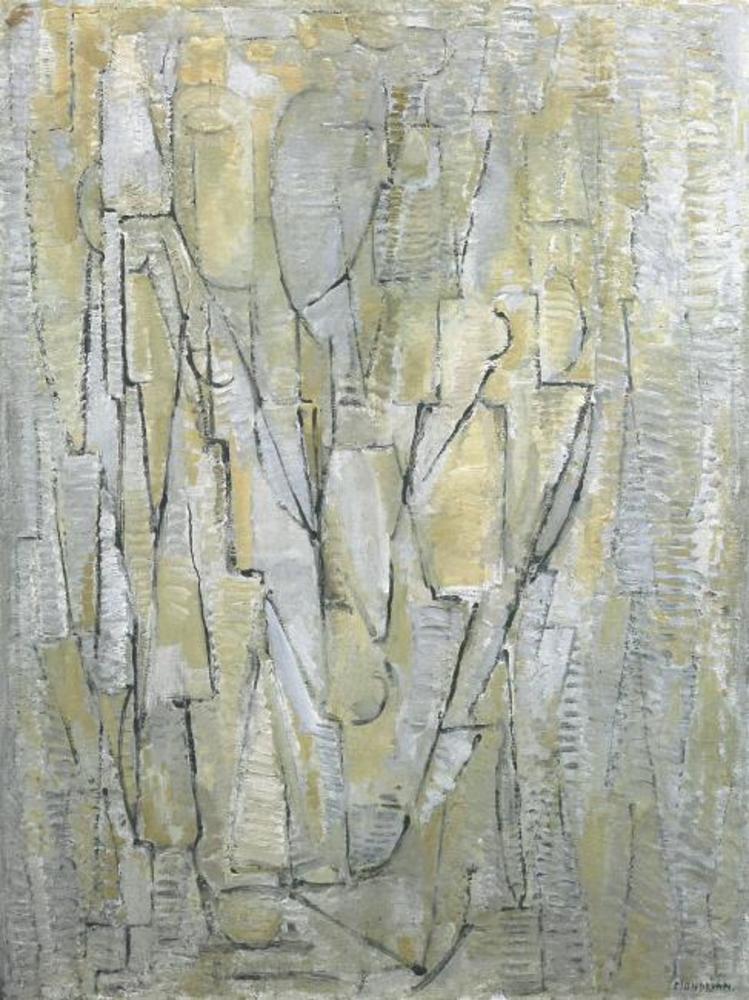 Reproduction du tableau « Composition n°XI (authentique) - Piet Mondrian » par Alpha Reproduction en peinture à l’huile