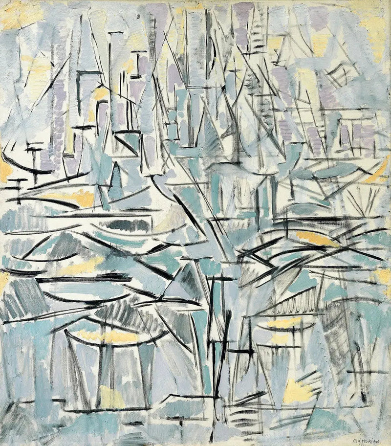 Composition n° XVI, Composition 1 (Arbres) - Piet Mondrian