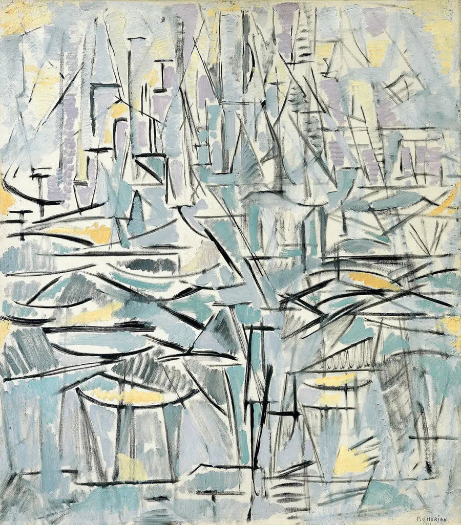 Composition n° XVI, Composition 1 (Arbres) - Piet Mondrian