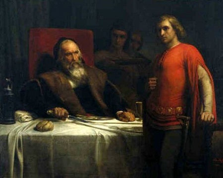 Comte Eberhard de Wurtemberg et son fils - Ary Scheffer