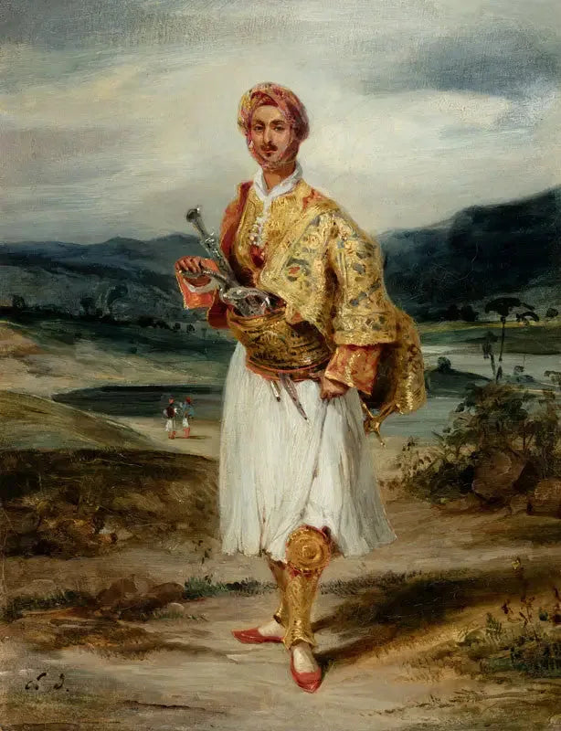 Comte Palatiano en costume de Suliot - Eugène Delacroix