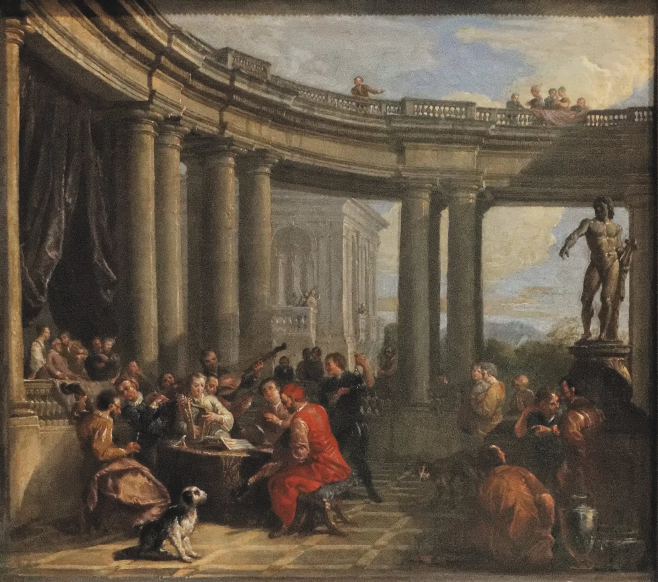 Concert donné dans l’intérieur d’une galerie circulaire d’ordre dorique - Giovanni Paolo Panini - Alpha Reproduction