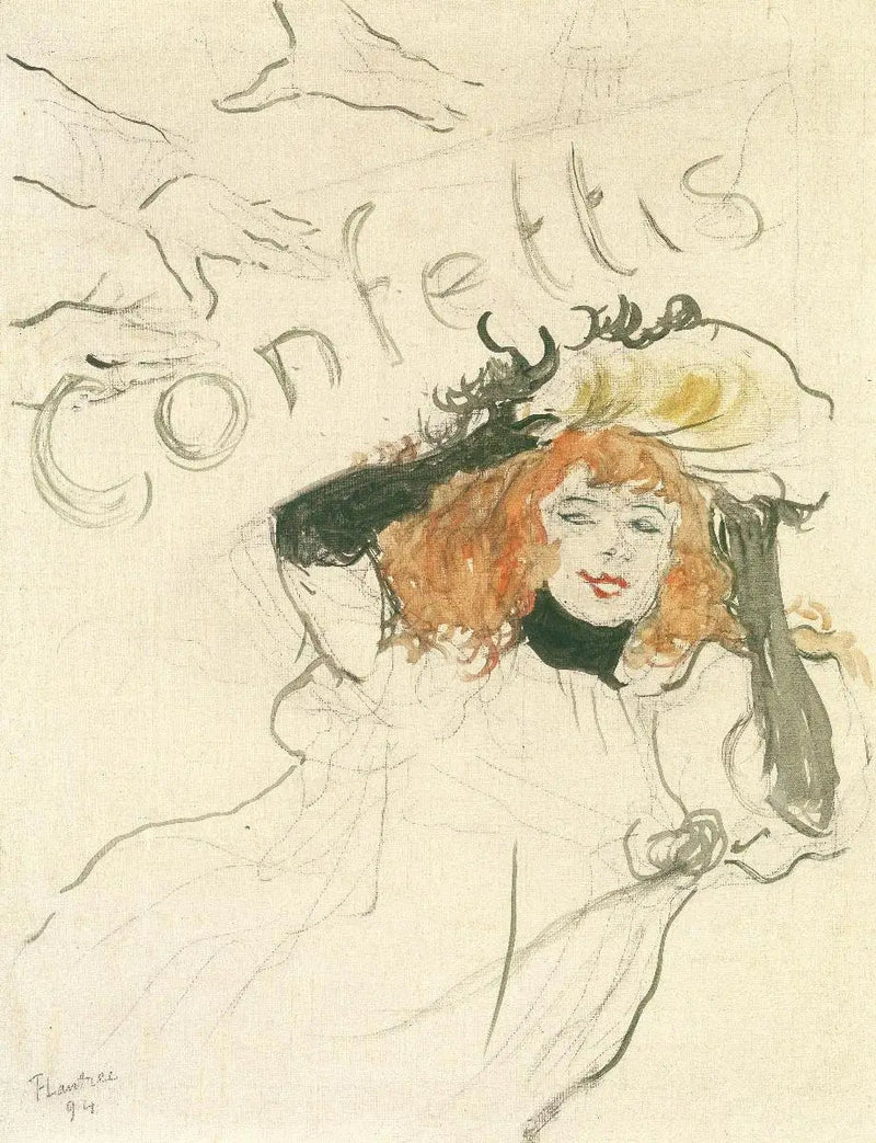 Confettis - Henri de Toulouse-Lautrec