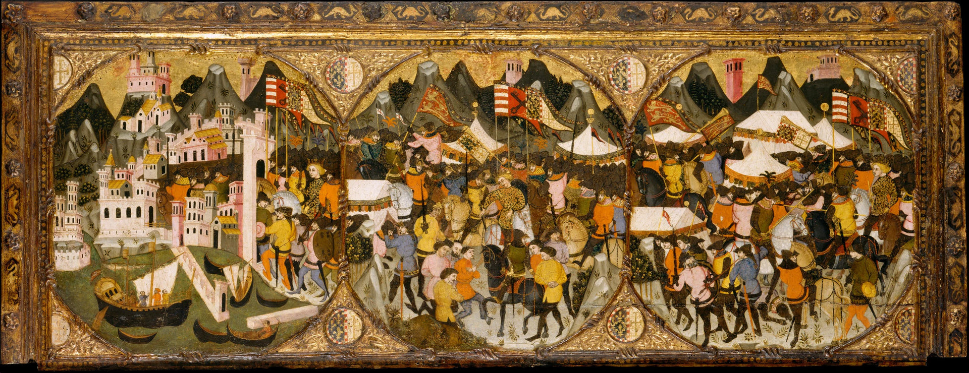 La Conquête de Naples par Charles de Durazzo - Master of Charles of Durazzo