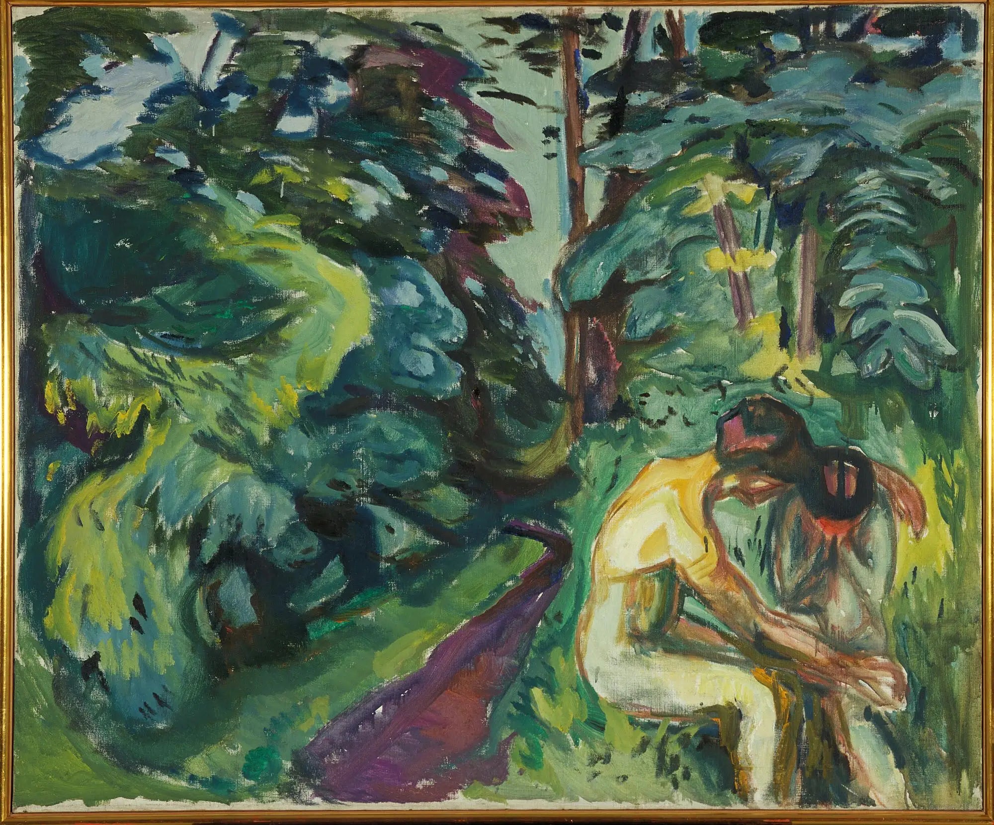 Reproduction du tableau « Consolation dans la forêt - Edvard Munch » par Alpha Reproduction en peinture à l’huile
