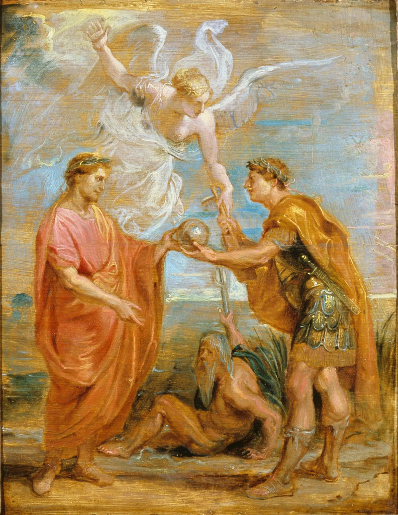 Constance nomme Constantin comme son successeur - Peter Paul Rubens