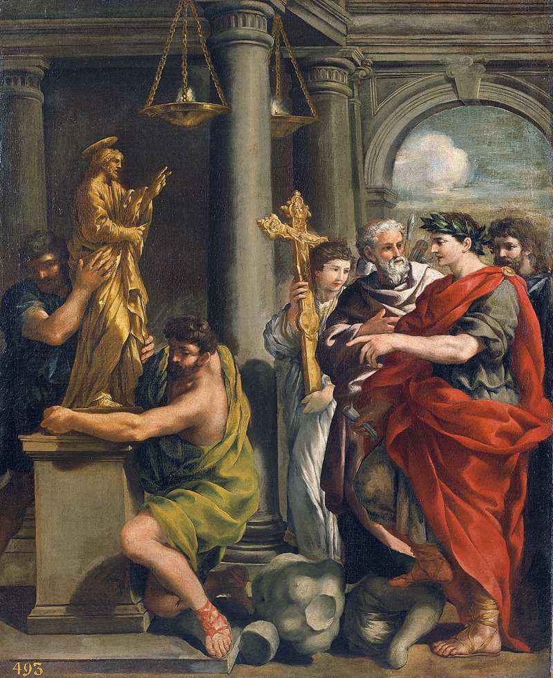 Constantin ordonnant la destruction des idoles païennes - Pietro da Cortona - Alpha Reproduction