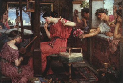 Reproduction du tableau « Consulter l'Oracle - John William Waterhouse » par Alpha Reproduction en peinture à l’huile