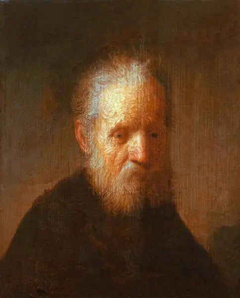 Copie de « Buste d'un vieil homme » - Rembrandt
