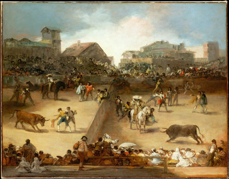 Corrida dans l'arène divisée - Francisco de Goya