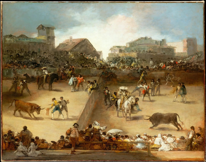 Corrida dans l'arène divisée - Francisco de Goya