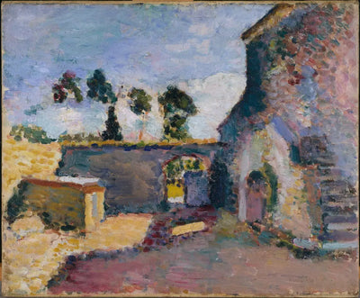 Reproduction du tableau « Corse, le vieux moulin - Henri Matisse » par Alpha Reproduction en peinture à l’huile