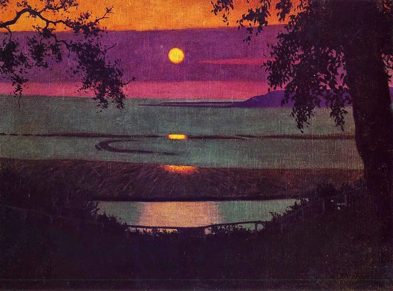 Coucher de soleil à Grasse - Félix Vallotton