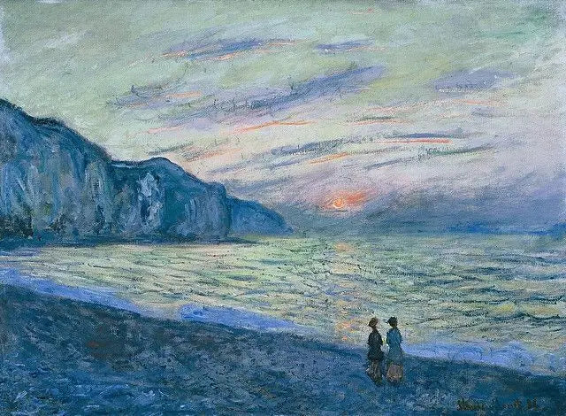 Coucher de soleil à Pourville - Claude Monet