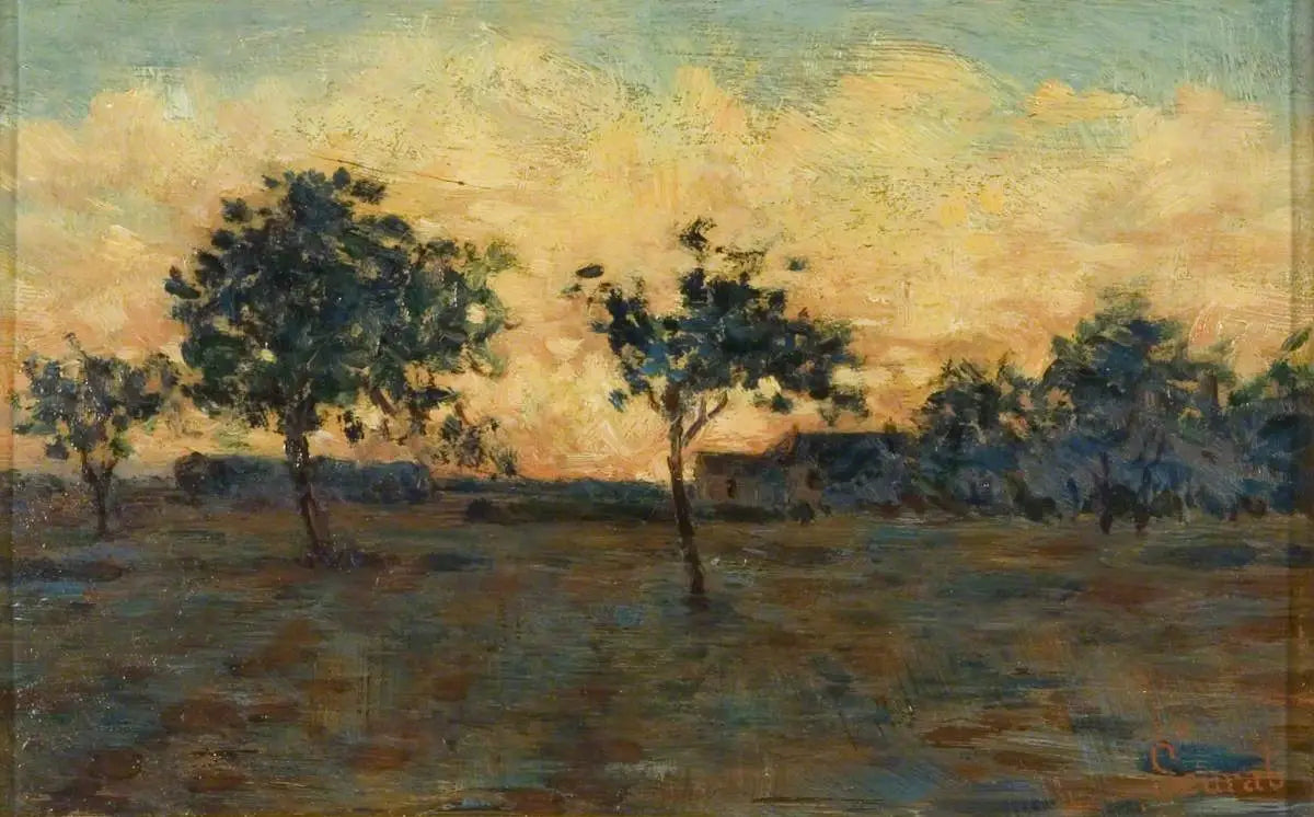 Coucher de Soleil - Georges Seurat image 1 copie de tableau peinte à la main
