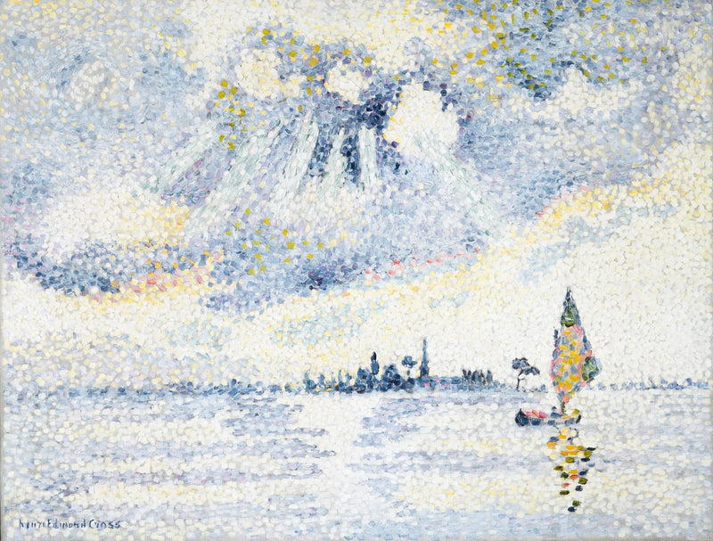 Coucher de soleil sur la lagune de Venise - Henri-Edmond Cross