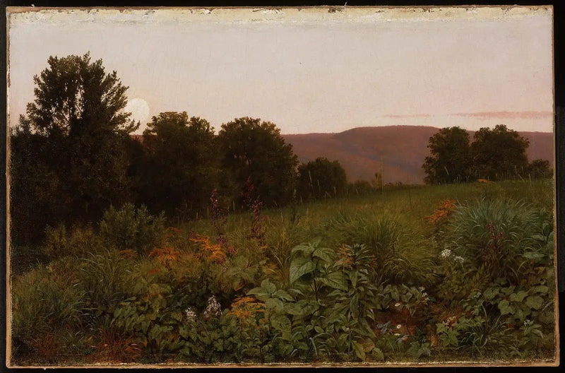 Coucher de soleil sur la prairie - William Trost Richards